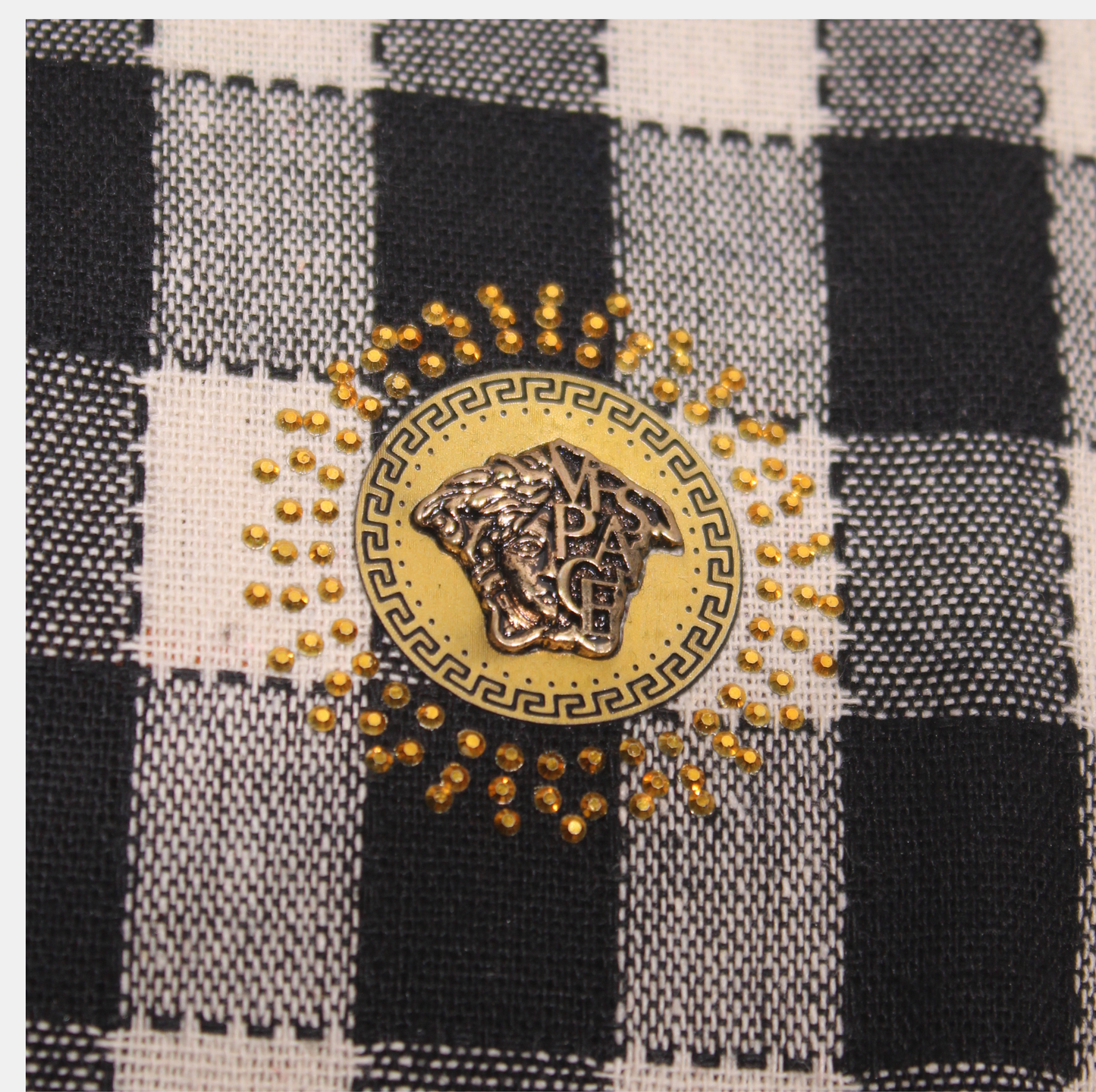 Danaboi Black and Off-White Checkered Boys Shirt