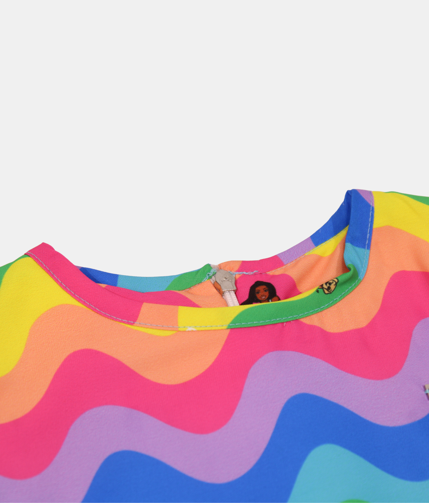 Tiny Girl Rainbow Wave Girls Dress