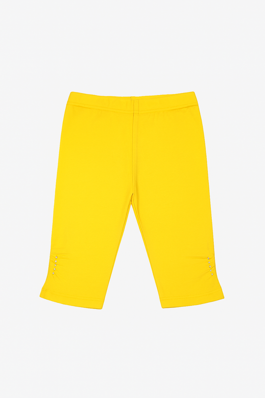 Tiny Girl Yellow Girls Capri Pants