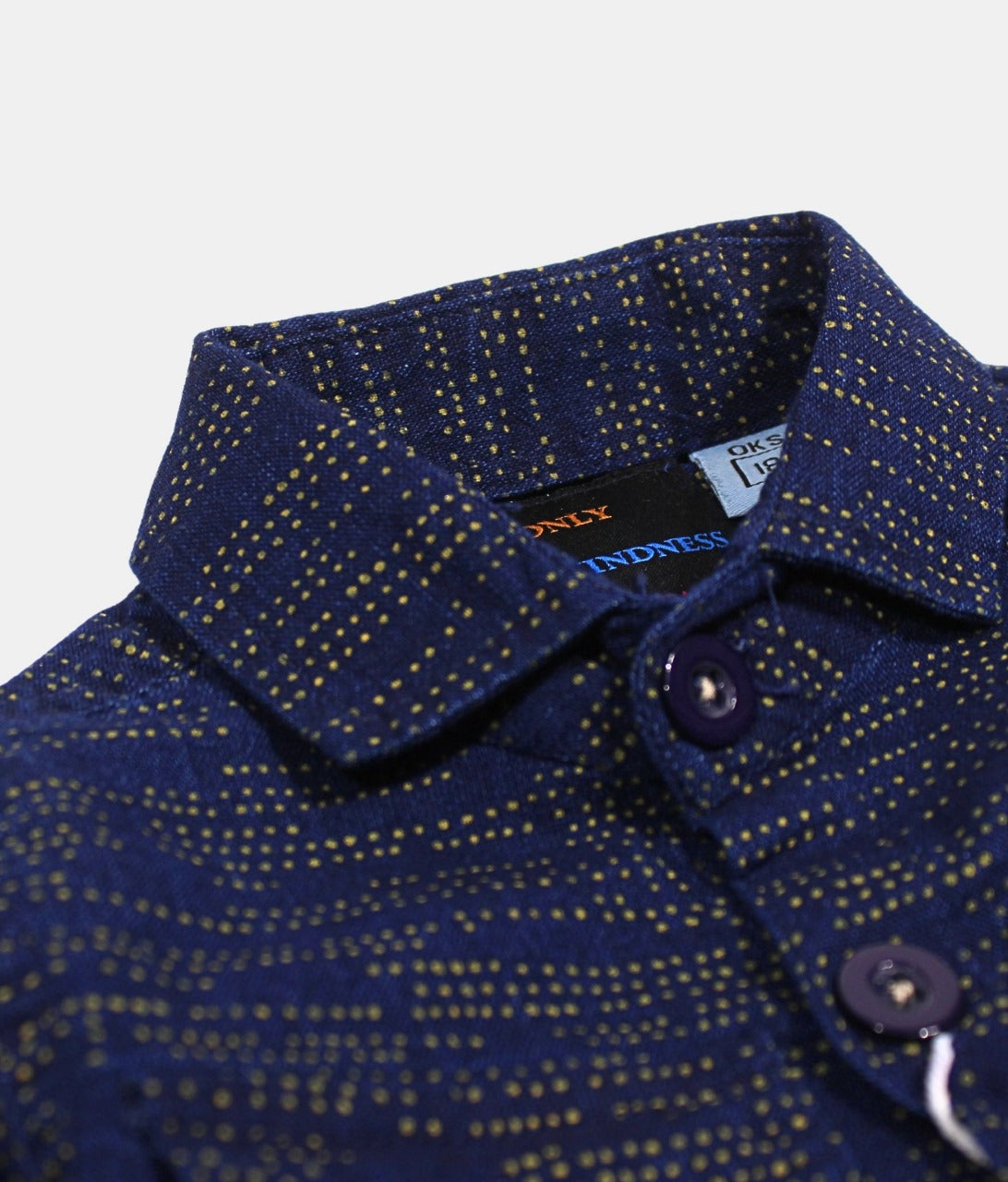 Oks Blue Printed Boys Shirt and Pant Set