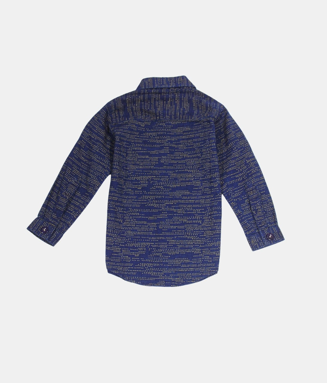 Oks Blue Printed Boys Shirt and Pant Set
