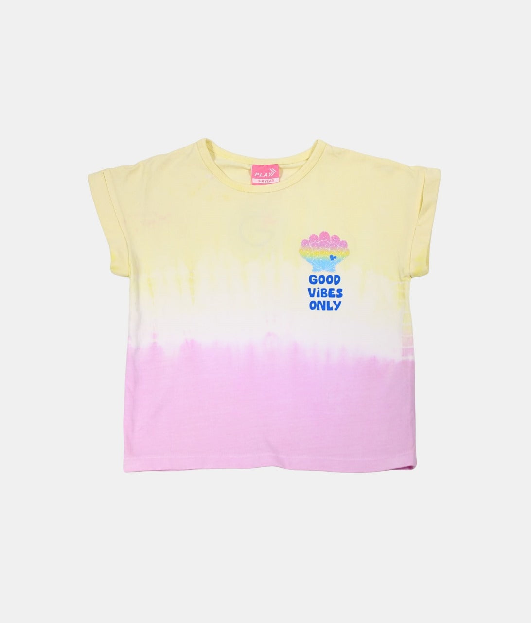 Play Yellow and Pink Tie-Dye Kids Top