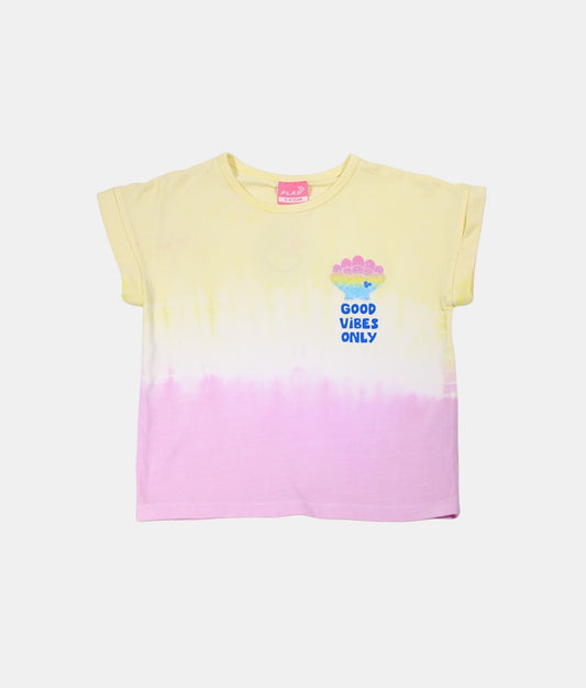 Play Yellow and Pink Tie-Dye Kids Top