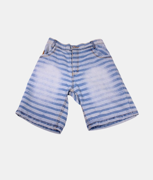 Little Kangaroos Striped Denim Kids Shorts