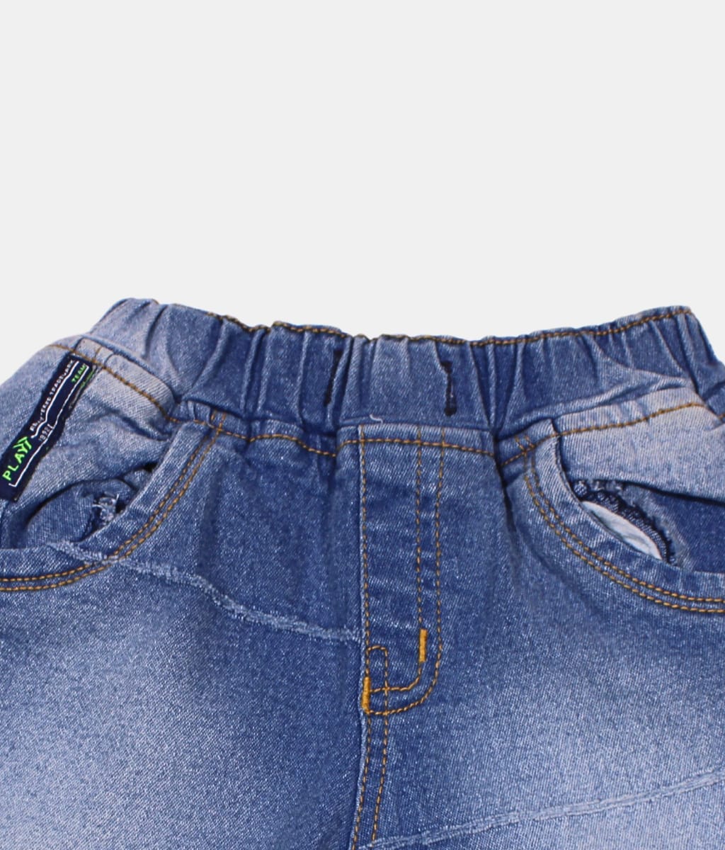 Little Kangaroos Blue Denim Boys Shorts