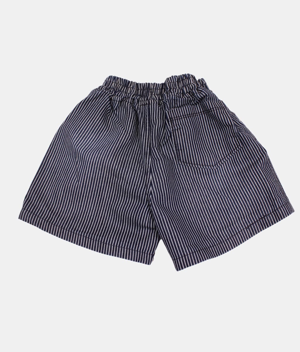 Little Kangaroos Black Striped Boys Shorts