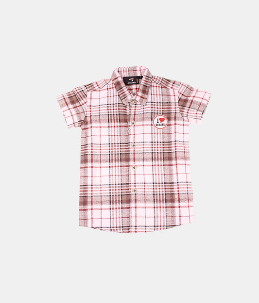 Danaboi Multi-Color Plaid Boys Shirt