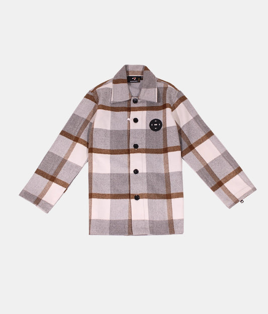 Danaboi Multi-Color Plaid Boys Shirt Jacket
