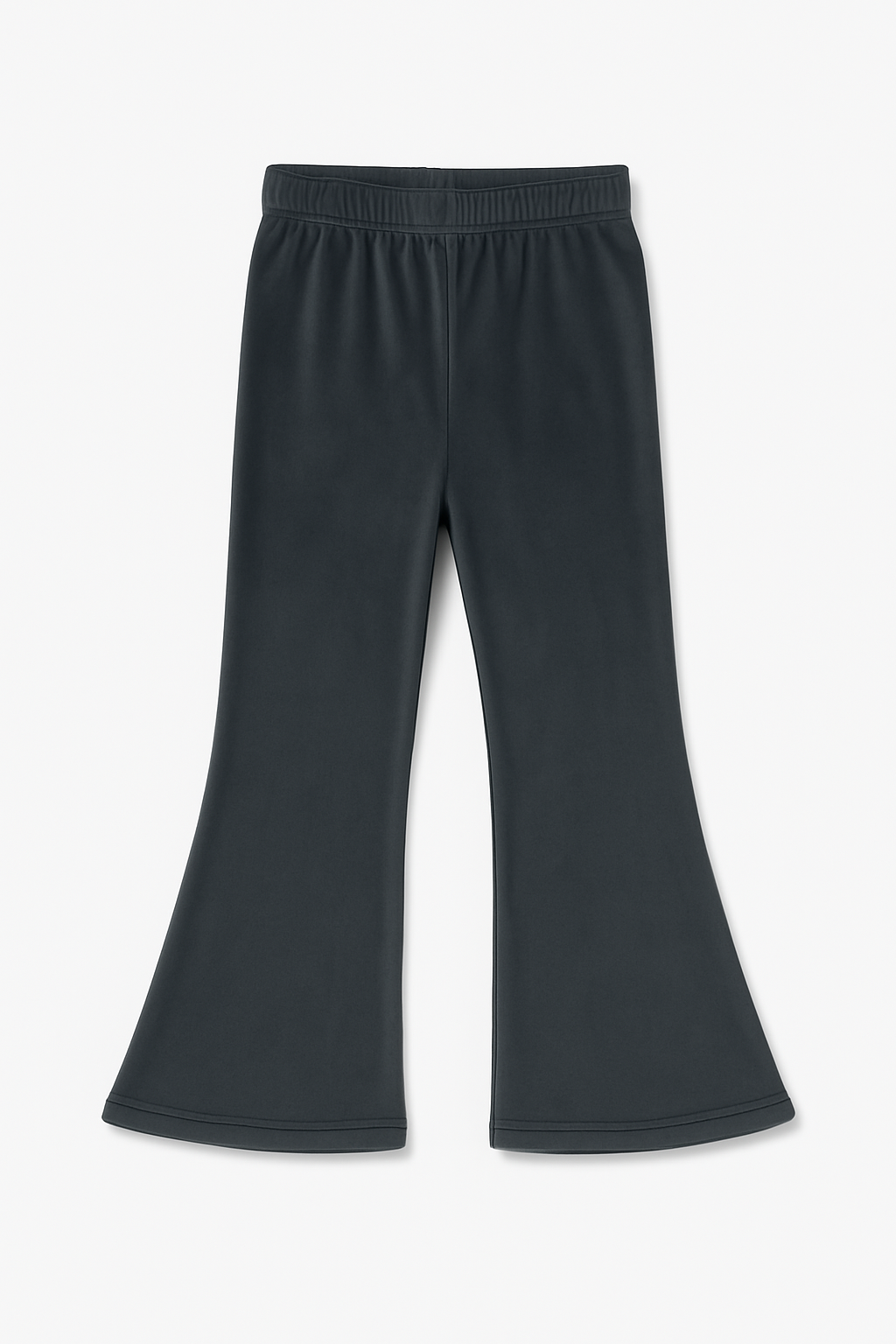 Tiny Girl Charcoal Grey Ribbed Flare Leggings