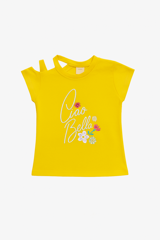 Tiny Girl Ciao Bella Girls One-Shoulder Girls Top
