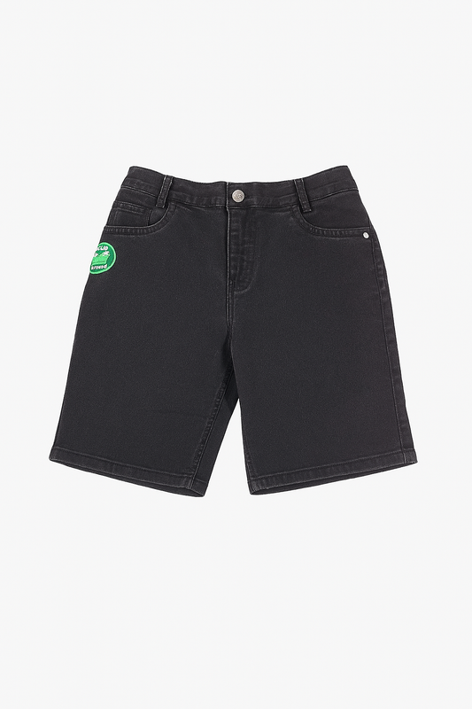 Little Kangaroos Black Boys Denim Shorts