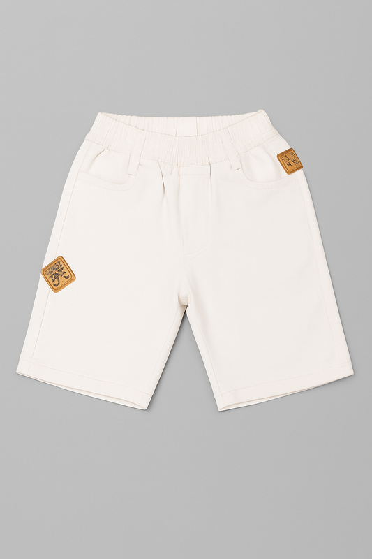 Little Kangaroos Off-White Boys Shorts
